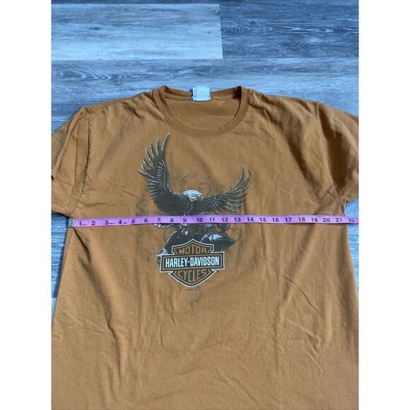 Harley-Davidson Black Short Sleeved Shirt L Large LG St Charles Missouri Orange - Picture 9 of 10
